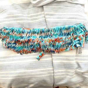 LSpace fringe bandeau bikini top - D cup